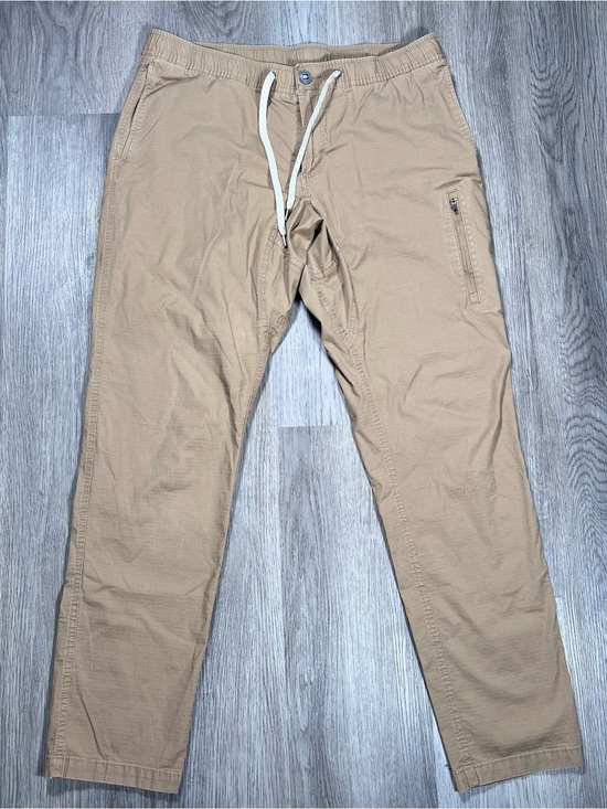Vuori Other - Vuori Ripstop Climber Pant Mens XL Khaki Stretch V412 Drawstring Elastic Waist